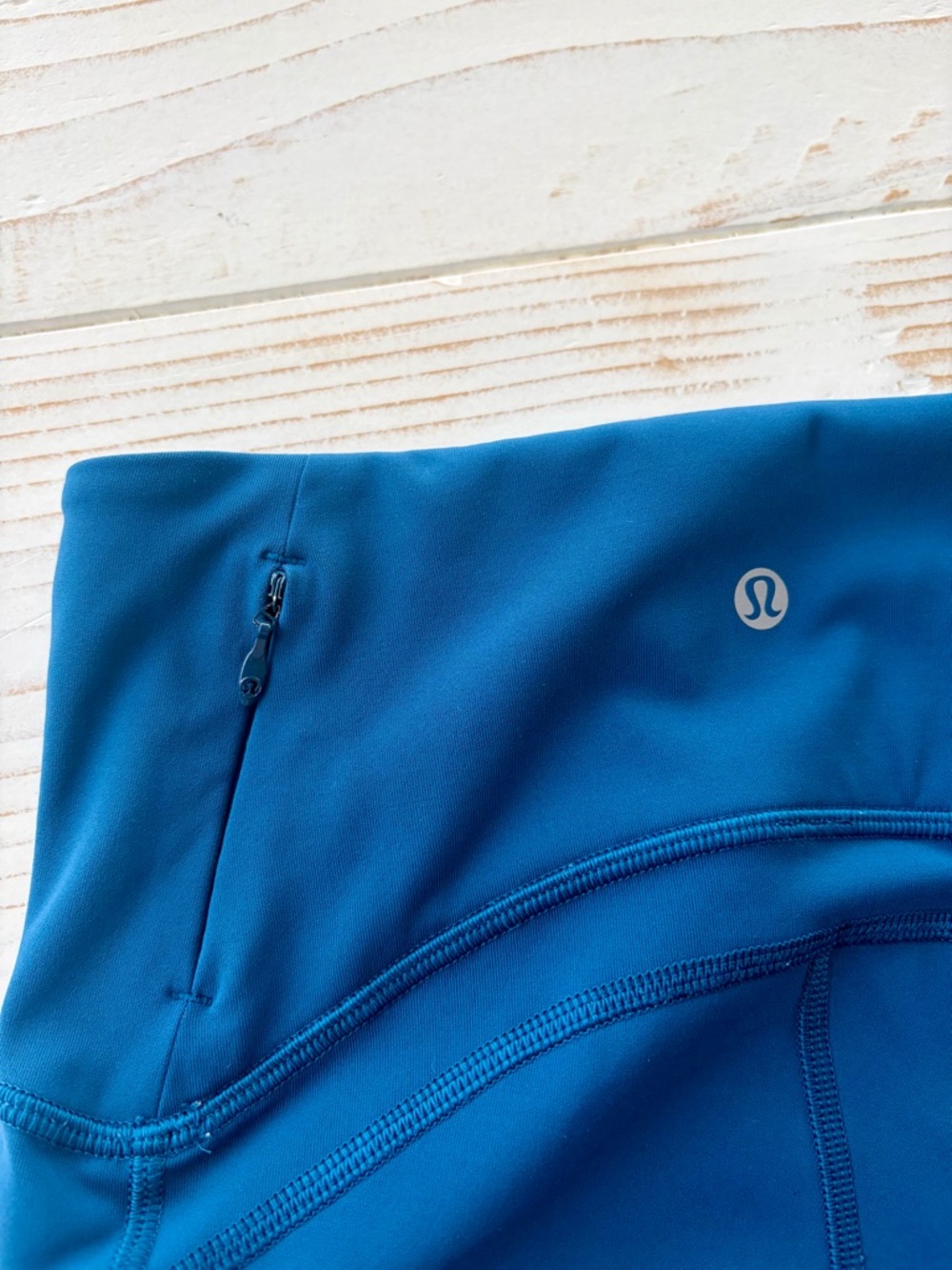 Lululemon Sole Training Crop Leggings in Poseidon Blue Size 4 NWOT - Picture 7 of 10